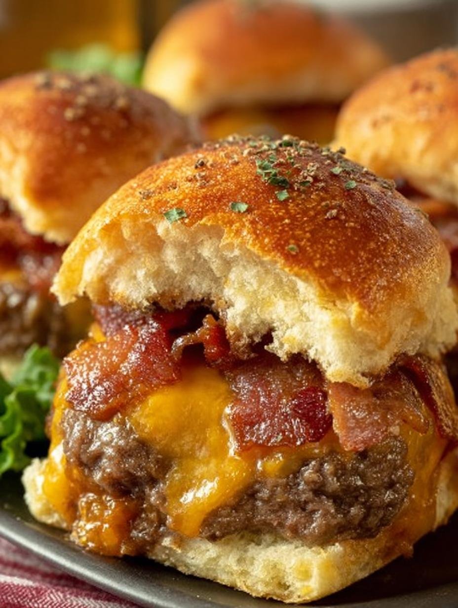 Delicious Bacon Cheeseburger Sliders for Every Occasion - Bacon Cheeseburger Sliders - additional detail