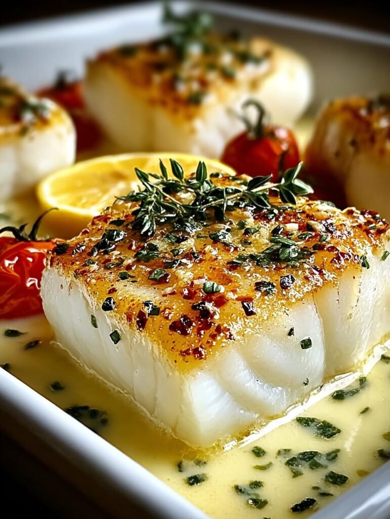 Baked Cod Coconut Lemon