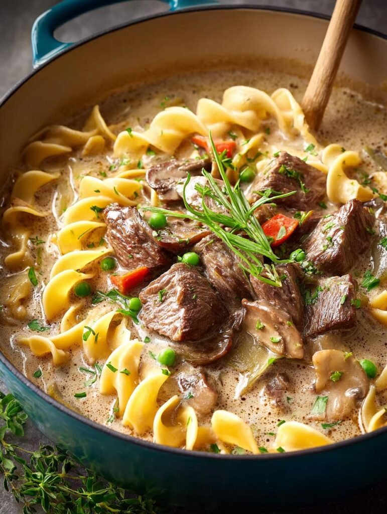 Beef Stroganoff Soup