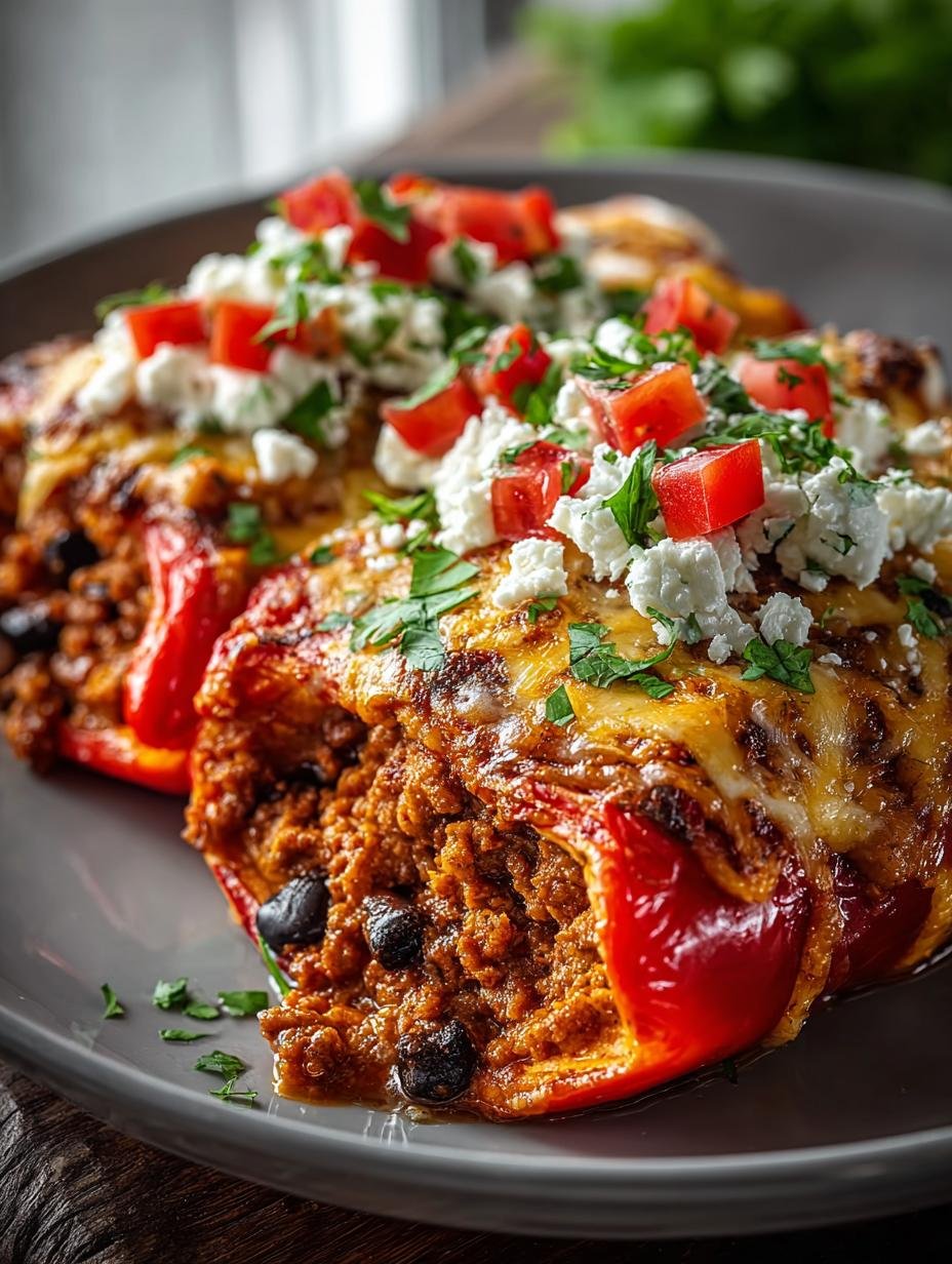 Beef Sweet Potato Enchilada: 10 Delicious Stuffed Peppers - Beef Sweet Potato Enchilada - main visual representation