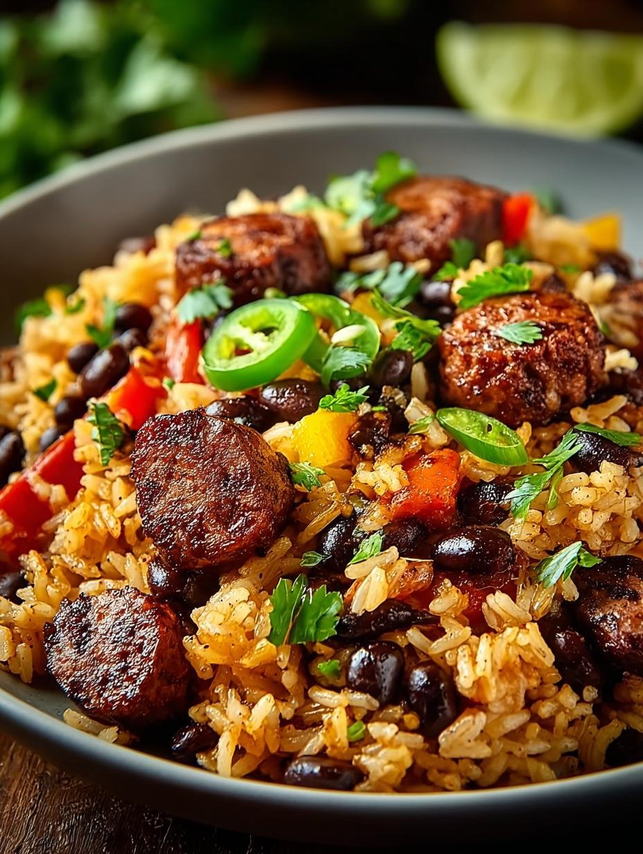 Black Beans Sausage Rice: A Comforting 30-Minute Delight - Black Beans Sausage Rice - main visual representation