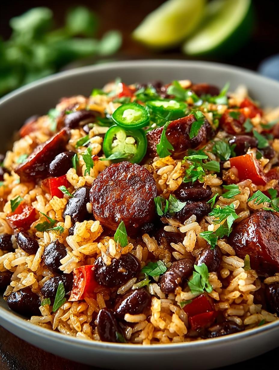 Black Beans Sausage Rice