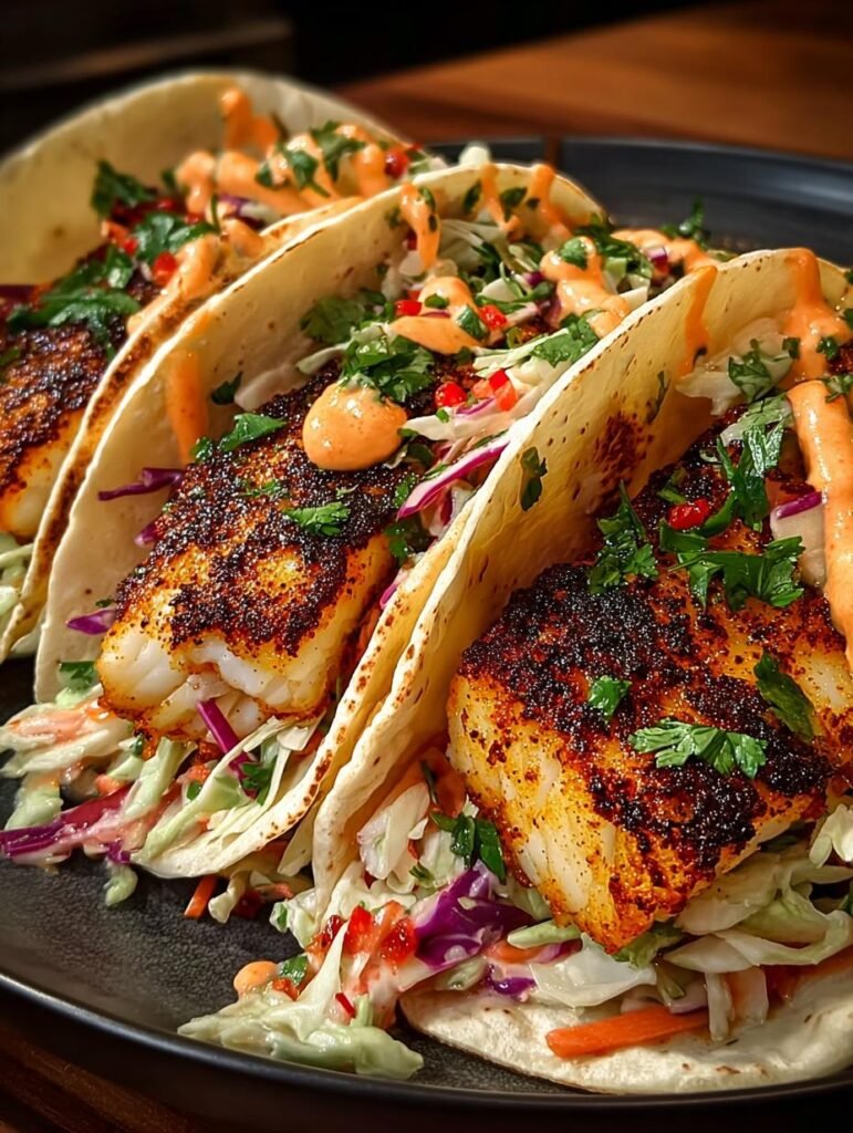 Blackened Fish Tacos with