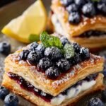 Blueberry Puff Pastry Tarts