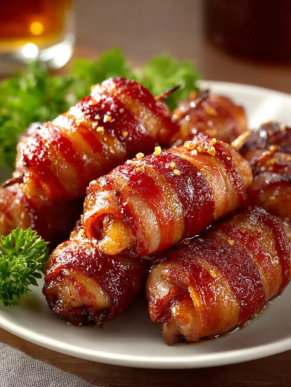 Brown Sugar Bacon Wrapped Smokies: 3 Ingredients of Joy - Brown Sugar Bacon Wrapped - main visual representation