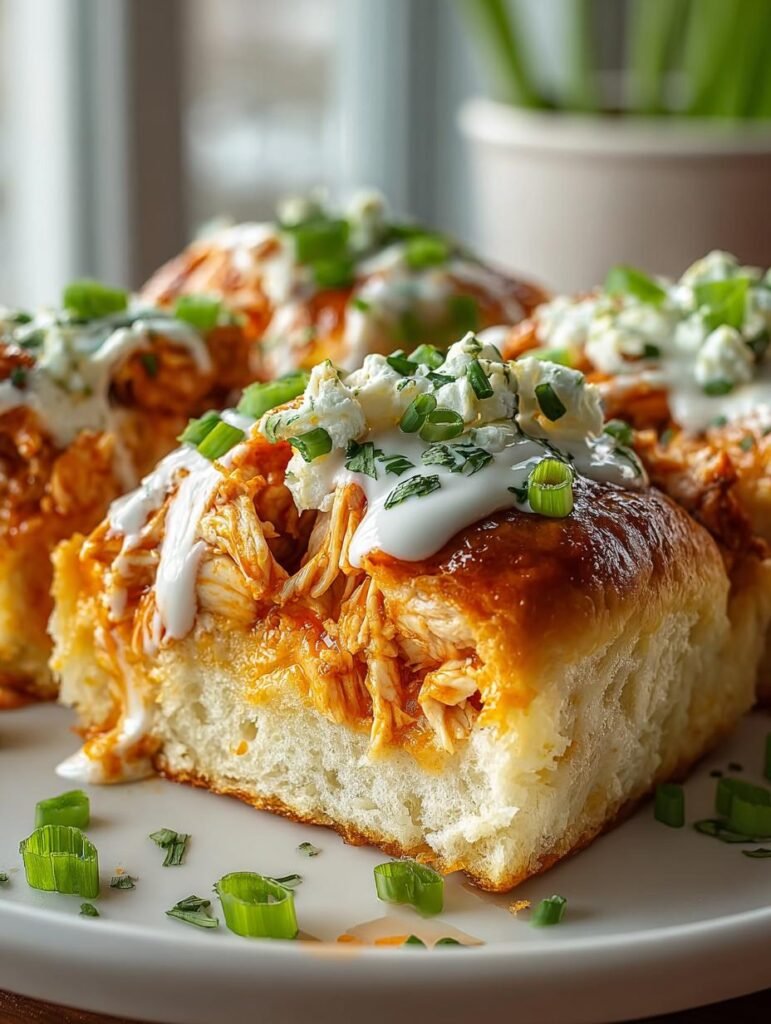 Buffalo Chicken Biscuit Pizza