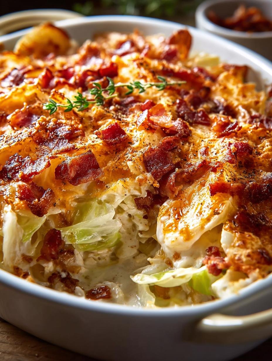 Cabbage Casserole with Bacon: 5 Comforting Layers - Cabbage Casserole with Bacon - additional detail