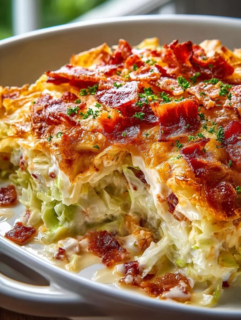 Cabbage Casserole with Bacon