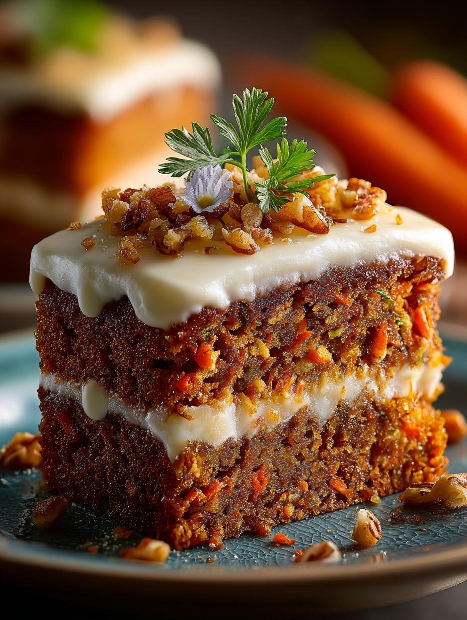 Moist Carrot Sheet Cake Recipe: 12 Delicious Servings - Carrot Sheet Cake - main visual representation