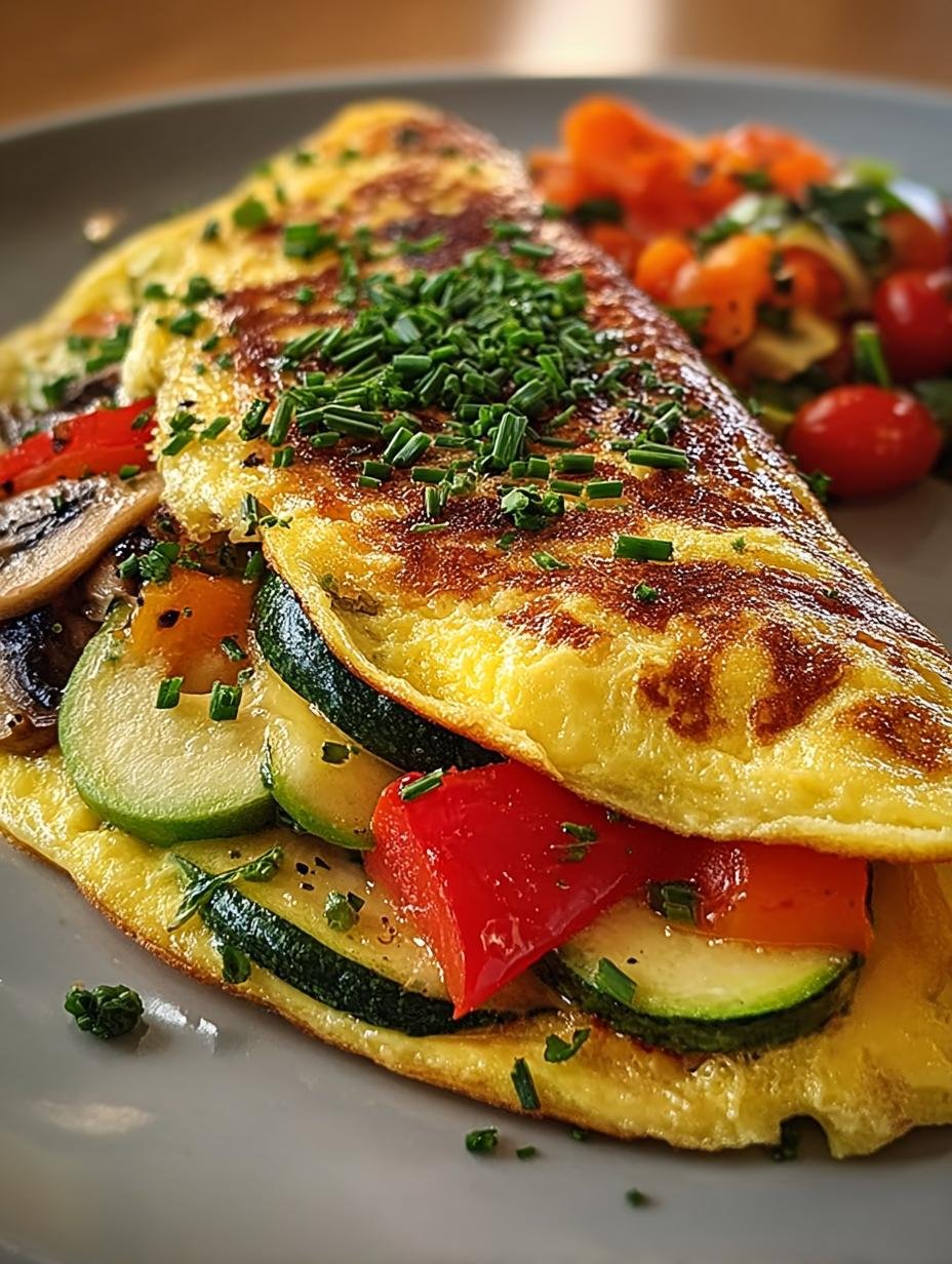 Cheese Veggie Omelet That's Easy and Delightfully Fluffy - Cheese Veggie Omelet Thats - additional detail