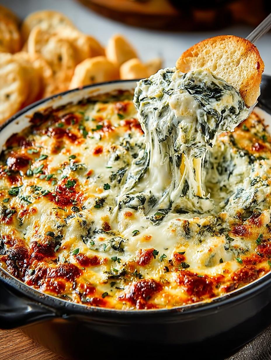 Cheesy Spinach Artichoke Dip: 7 Irresistible Variations - Cheesy Spinach Artichoke Dip - additional detail