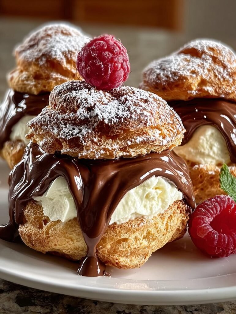 Chocolate Cream Puffs