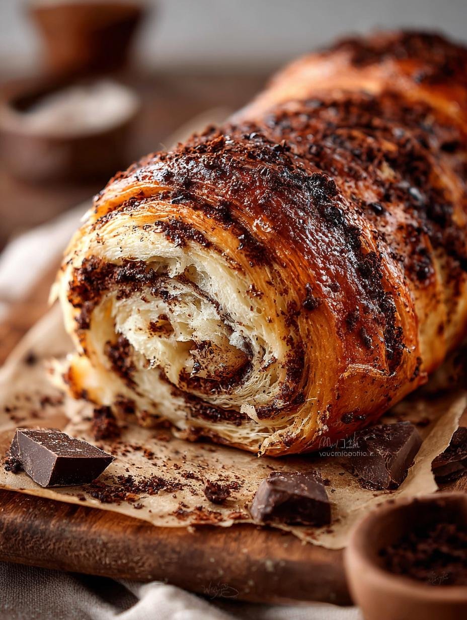 Chocolate Croissant Loaf