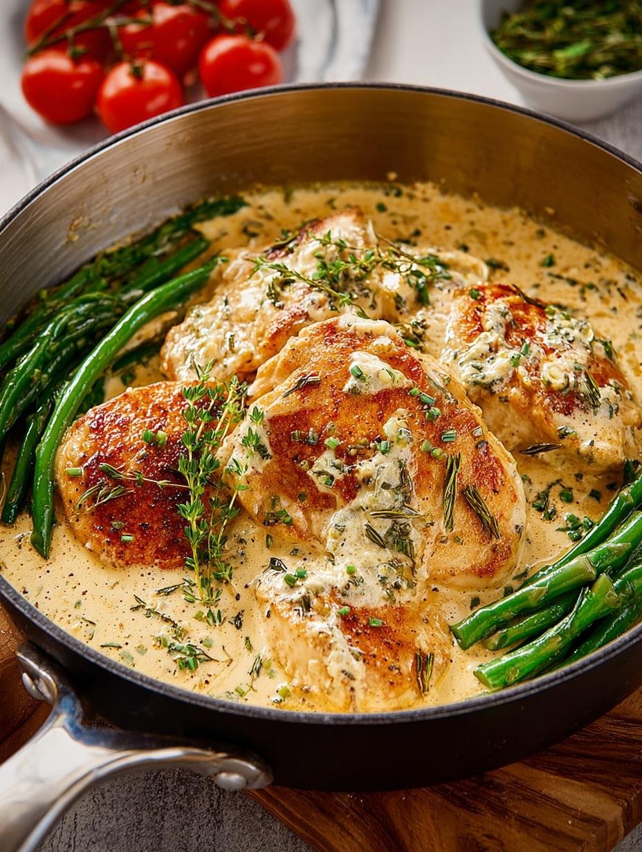 Creamy Boursin Chicken Skillet