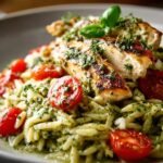 Creamy Pesto Chicken Orzo