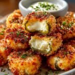 Crispy Pickle Cheese Bites