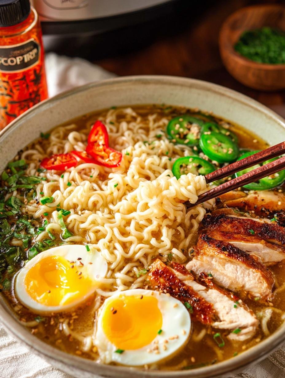 Crockpot Chicken Ramen