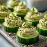 Cucumber Hummus Bites