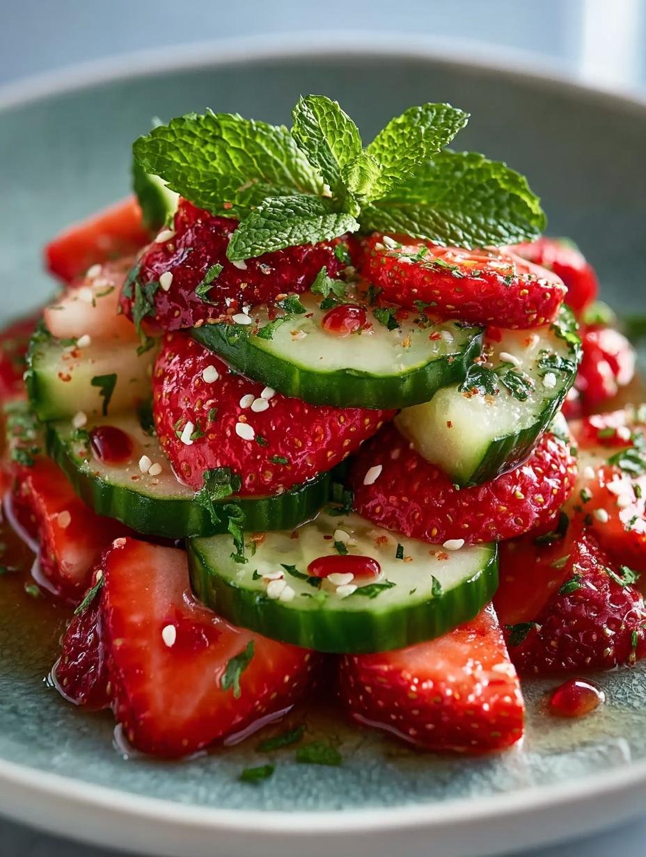 Cucumber Strawberry Salad