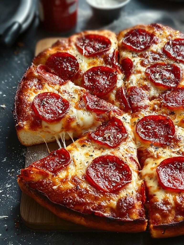 Detroit Style Pepperoni Pizza