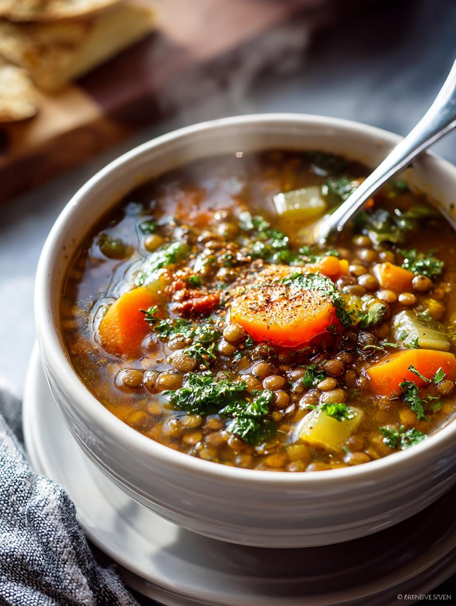 French Lentil Soup Vegetarian