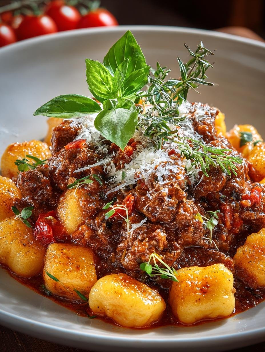Delicious Gnocchi with Meat Sauce Recipe for Comfort - Gnocchi with Meat Sauce - main visual representation