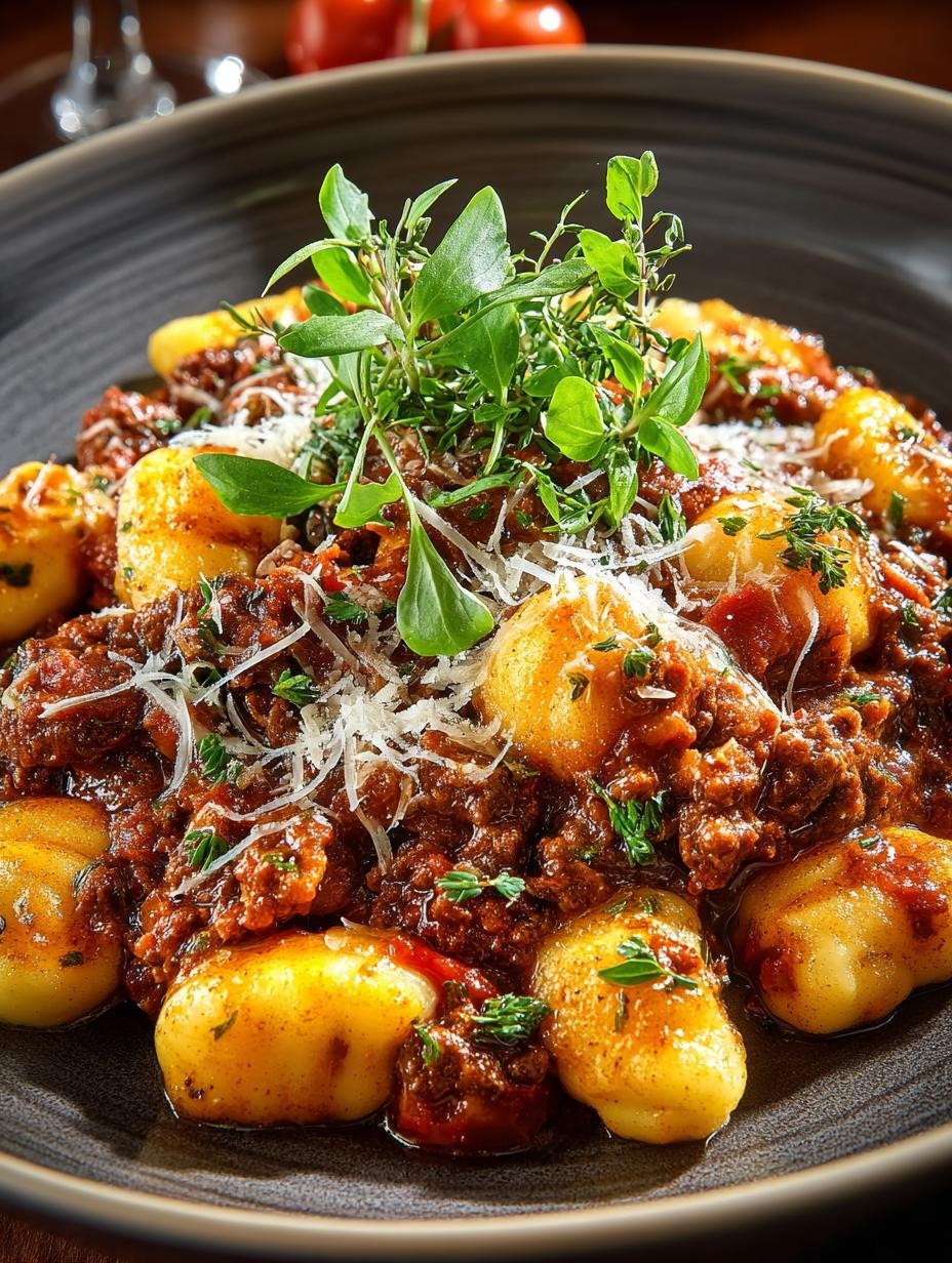 Gnocchi with Meat Sauce