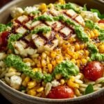 Grilled Corn Orzo Salad