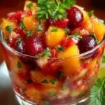 Healthy Peach Cherry Salsa