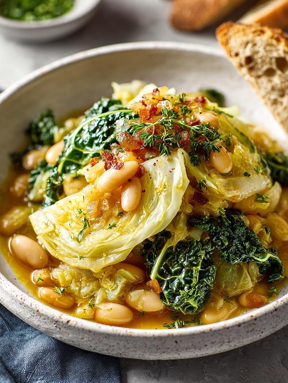 Hearty White Bean Cabbage Soup for Cozy Nights - Hearty White Bean Cabbage - additional detail