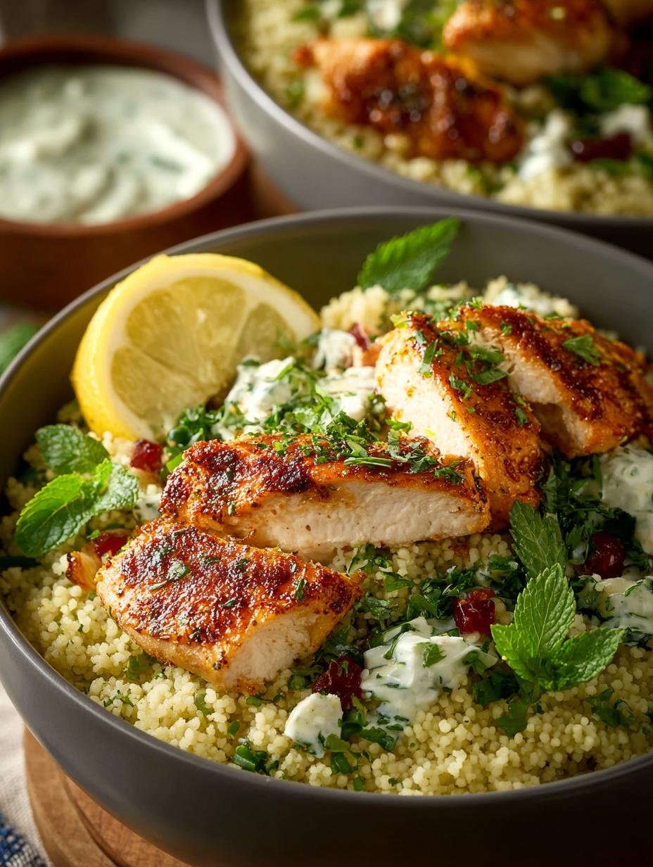 Herbed Chicken Couscous Bowls: 5 Reasons to Love Them - Herbed Chicken Couscous Bowls - additional detail