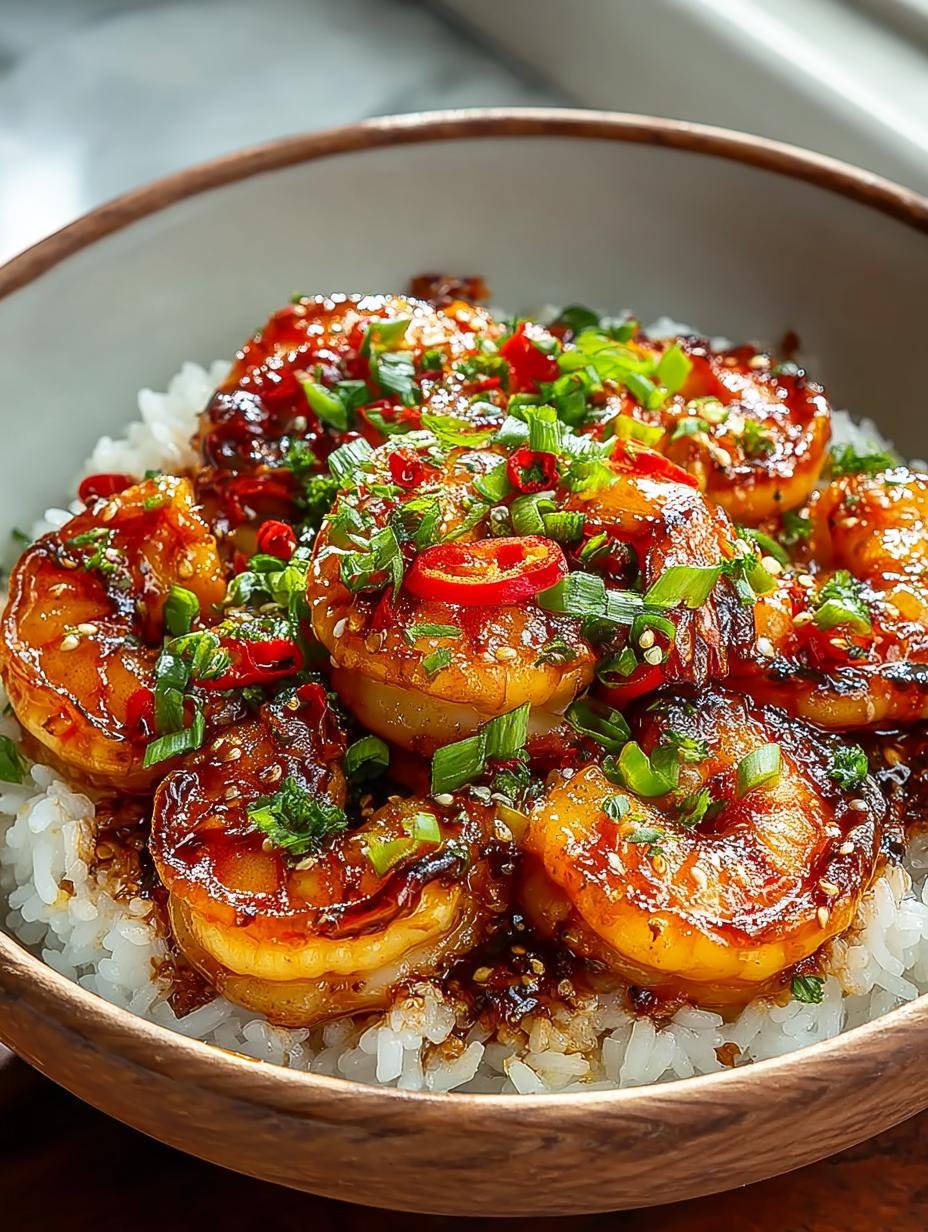 Honey Garlic Shrimp Bowls