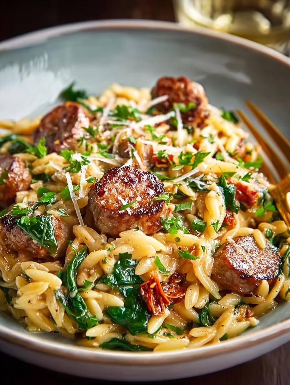 Creamy Italian Sausage Orzo for Cozy Dinners - Italian Sausage Orzo - main visual representation