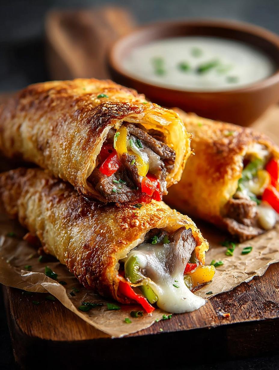 Keto Philly Cheesesteak Rolls