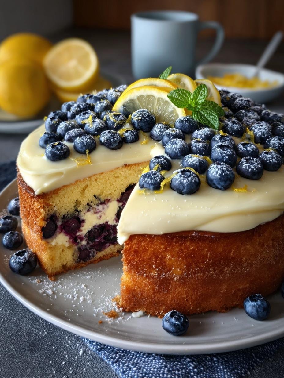 Lemon Blueberry Cake: 7 Reasons to Love This Moist Delight - Lemon Blueberry Cake - additional detail