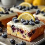 Lemon Blueberry Sheet Cake