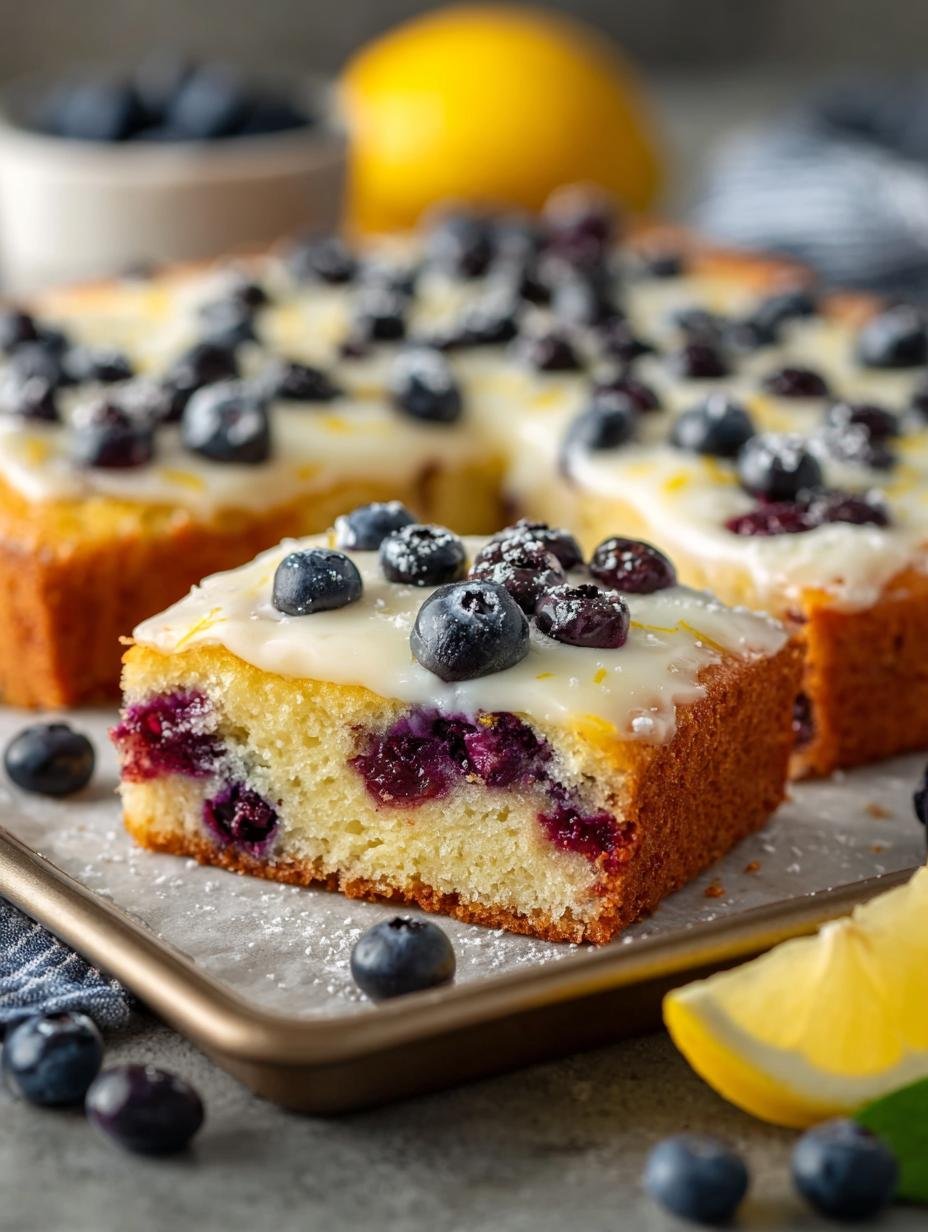 Lemon Blueberry Sheet Cake: 5 Reasons to Love This Treat - Lemon Blueberry Sheet Cake - additional detail