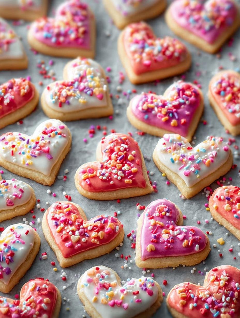 Mini Heart Sugar Cookies: 24 Irresistibly Cute Treats - Mini Heart Sugar Cookies - additional detail