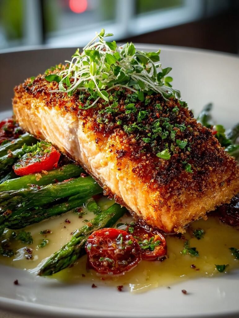 Parmesan Crusted Baked Salmon
