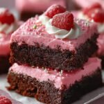 Pink Frosted Brownies Incredible