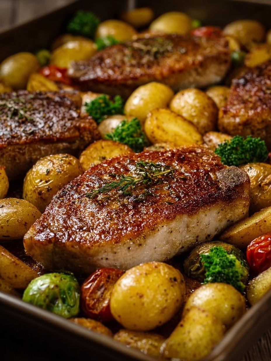 Pork Chops Sheet Pan: 4 Ingredients for a Quick Dinner - Pork Chops Sheet Pan - main visual representation