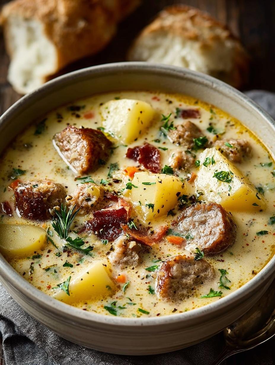 Delicious Potato Sausage Chowder for Cozy Nights - Potato Sausage Chowder - additional detail
