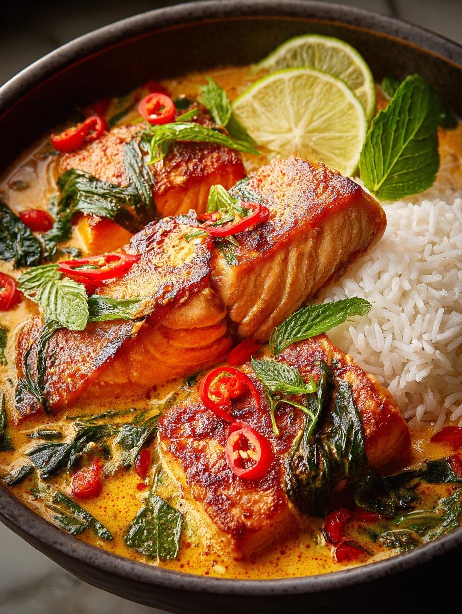 30-Minute Salmon Coconut Curry That Comforts Your Soul - Salmon Coconut Curry - additional detail