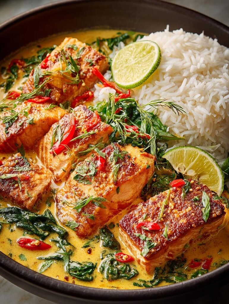 Salmon Coconut Curry