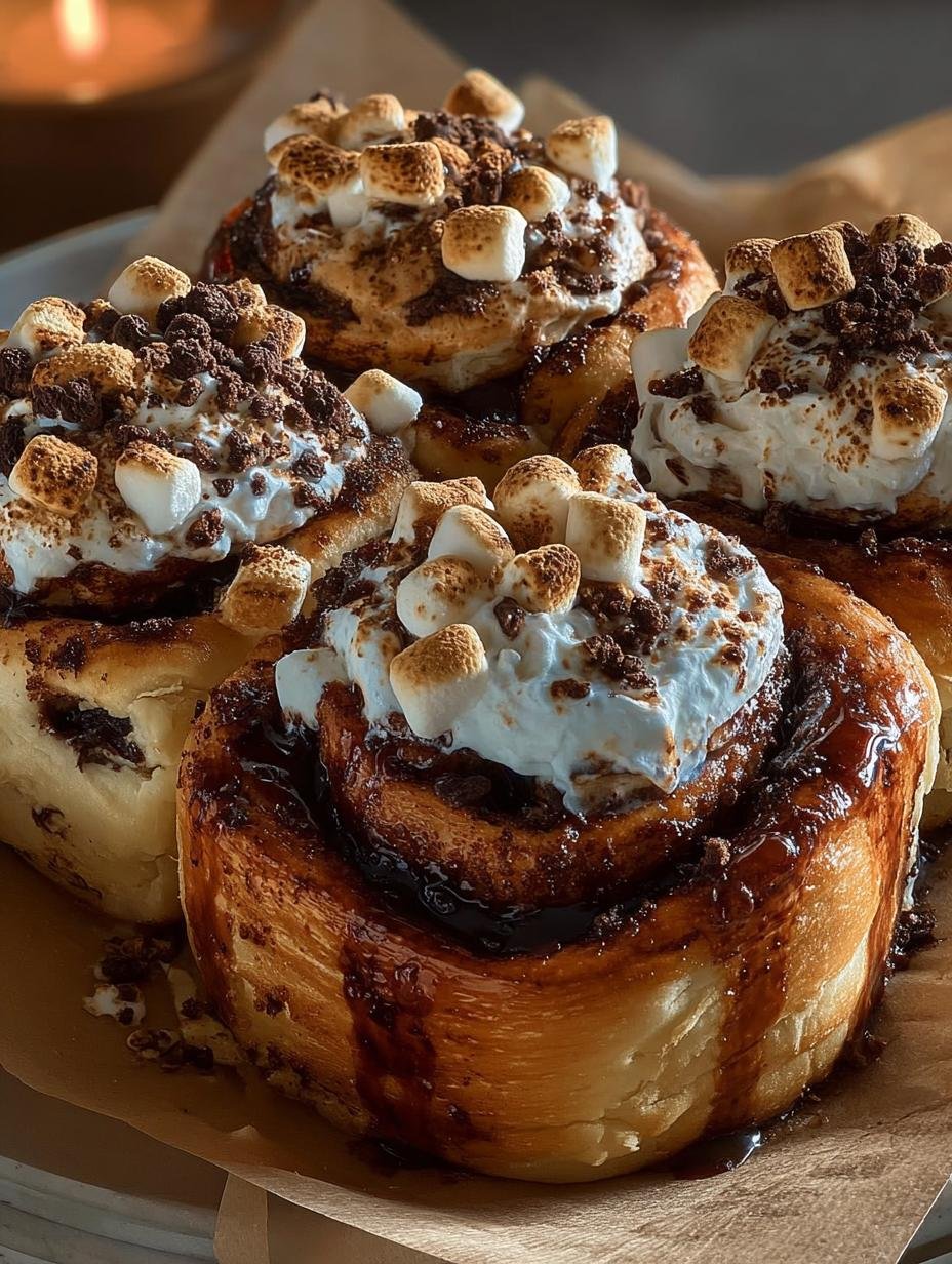 Smores Cinnamon Rolls: 12 Irresistible Winter Treats - Smores Cinnamon Rolls - main visual representation