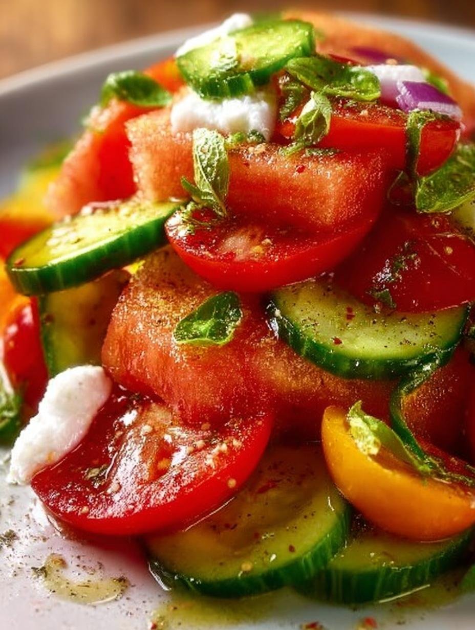 Delicious Southern Cucumber Tomato Salad for Summer - Southern Cucumber Tomato Salad - main visual representation