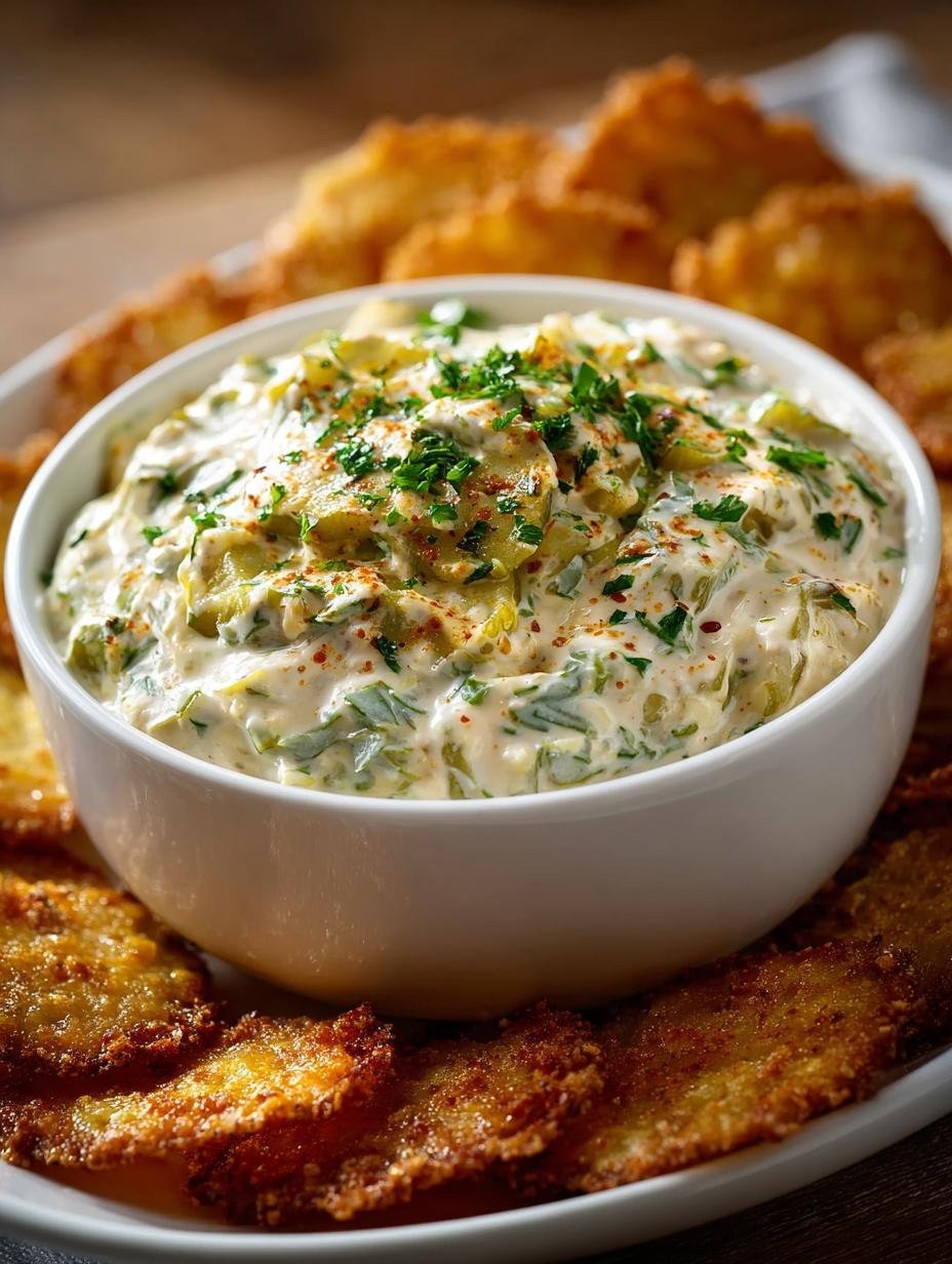Irresistibly Flavorful Spicy Fried Pickle Dip Recipe - Spicy Fried Pickle Dip - additional detail