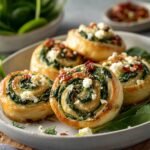 Spinach Feta Pinwheels Gluten