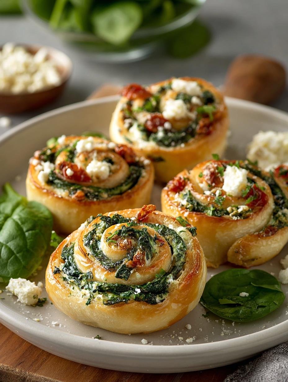 Spinach Feta Pinwheels Gluten: 16 Savory Bites to Love - Spinach Feta Pinwheels Gluten - additional detail