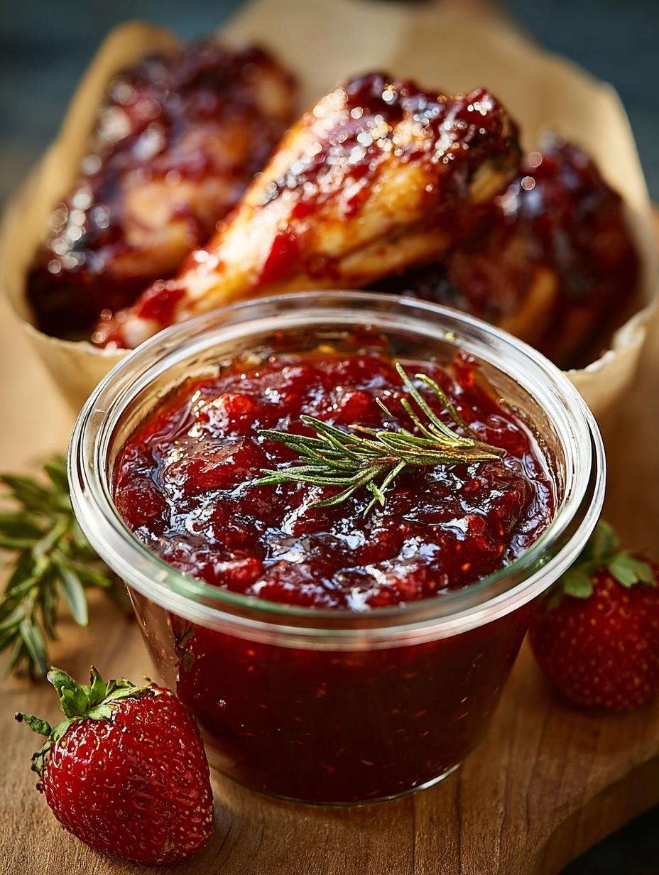 Strawberry Cabernet Barbecue Sauce